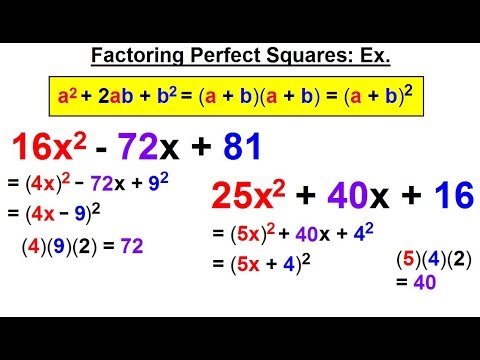 Algebra Ch 6 Factoring 1 of 55 What is a Factor