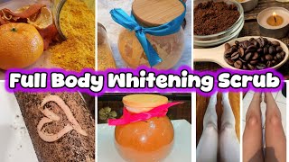 I tested 2 instant whitening*DIY body scrub* & results were shocking | orange peel powder