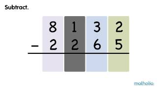 Subtraction Within 10 000 - With Regrouping
