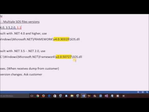 Load SOS dll - How to prepare WinDBG for .NET application debugging