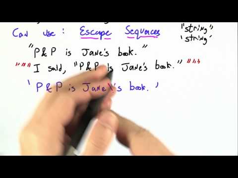 Escape Sequences Programming Languages