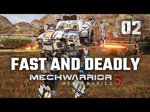 Fast and Deadly Mech | Mechwarrior 5: Mercenaries | 2nd Playthrough | Episode #2