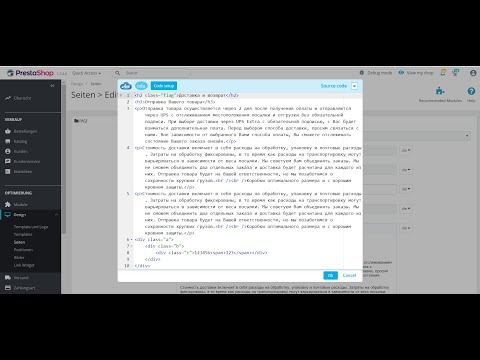 Prestashop Module (support from 1.5 to 1.7.. version - the last) - Code setup for tinyMCE