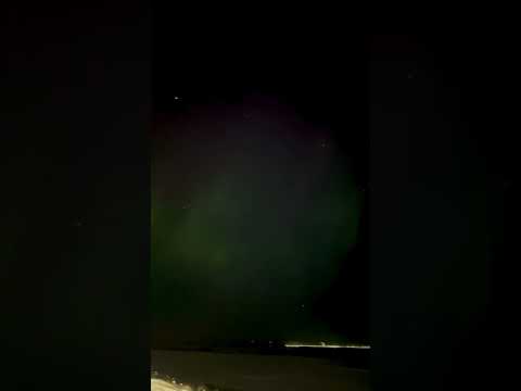 Северное сияние  над Сургутом