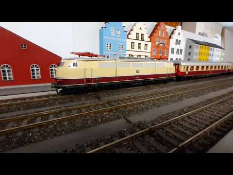 TEE-Time in Spur1, DB Bundesbahn Rheingold in 4 Varianten. E10, E03, 103, 120