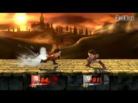 Super Smash Bros. for Wii U JoshW10 vs Mario FP Bridge of Eldin (Ω Form)