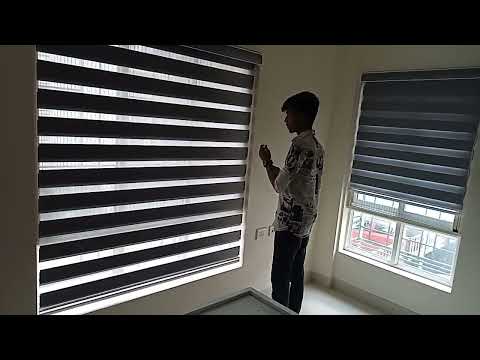 Fabric modern zebra blinds for windows