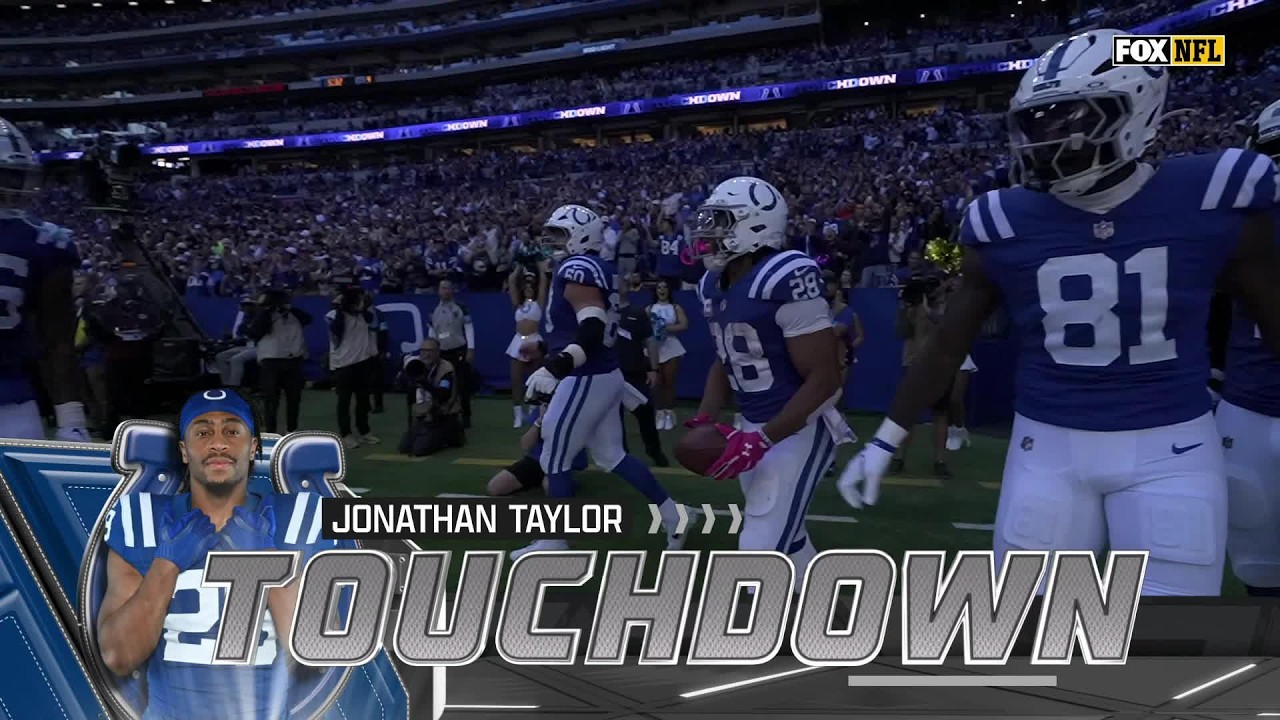 JONATHAN TAYLOR HITS THE CORNER FOR THE TD