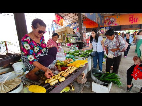 Amazing Food Tour At Kandal District - Organic Food For Sales At Kien Svay Krao Resort