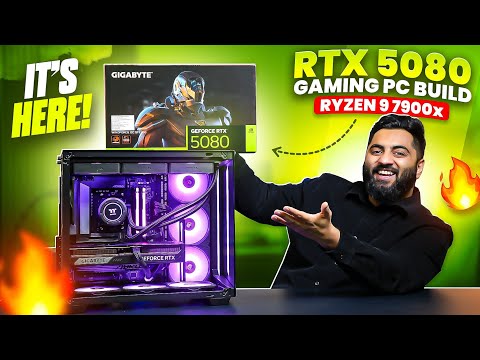 Building NVIDIA Gigabyte RTX 5080 Gaming PC! (Unboxing + Gameplay Test)😍🔥