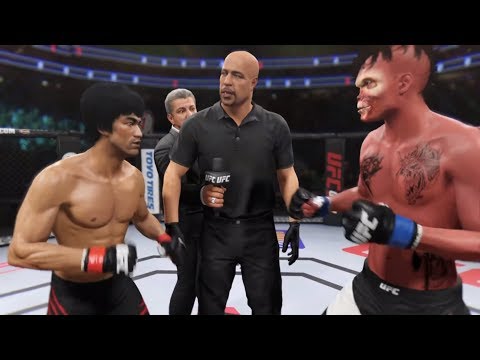 Bruce Lee vs. Zombie Ripper (EA sports UFC 2) - CPU vs. CPU