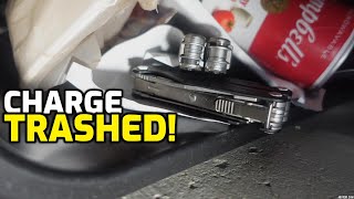 Leatherman Trashes The Charge! Gives Alpha Heros Welcome!
