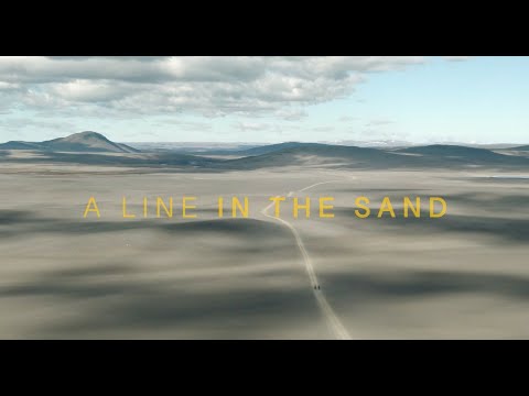 Eine Linie im Sand