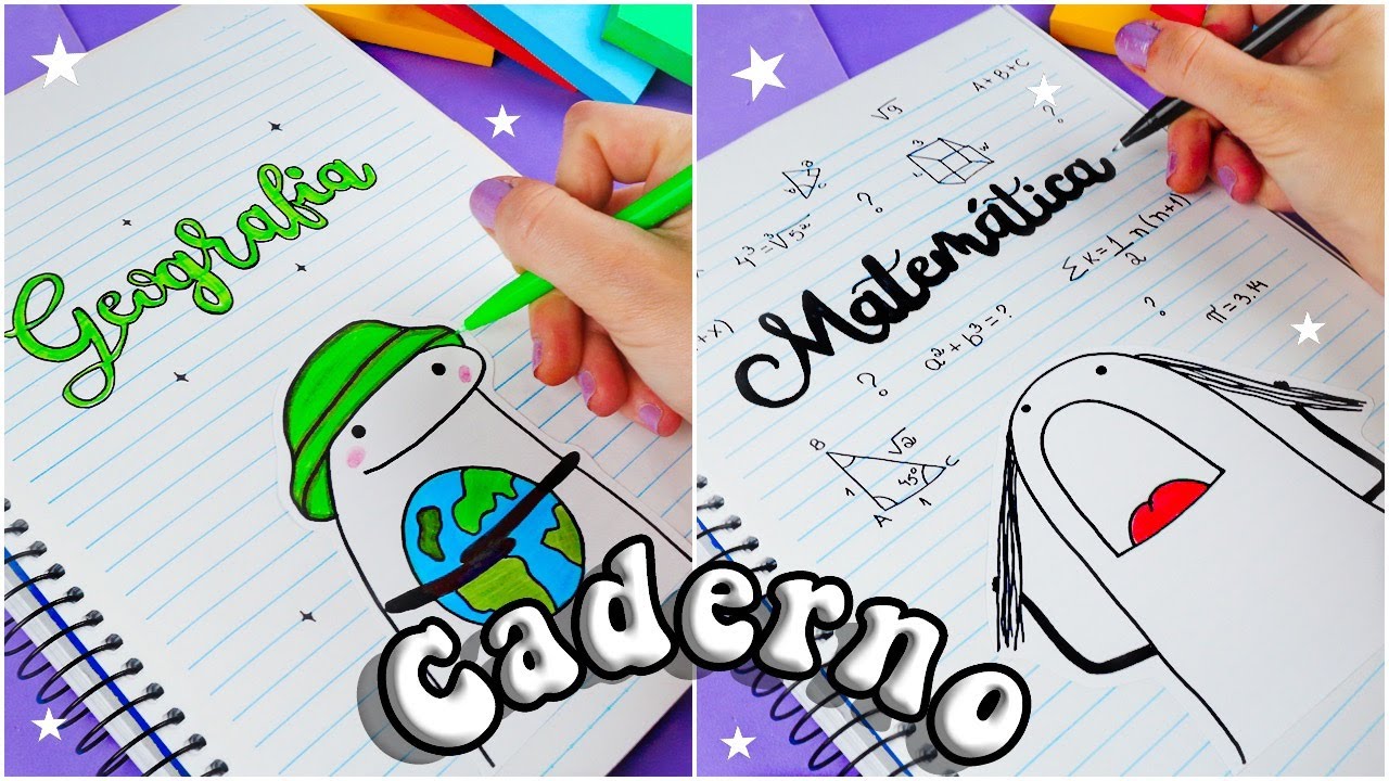 CADERNO BONITO E ORGANIZADO 2023 DIVISÓRIAS DE MATÉRIAS FLORK