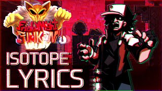 Cover art for Isotope with lyrics but it's in Rhythm Plus