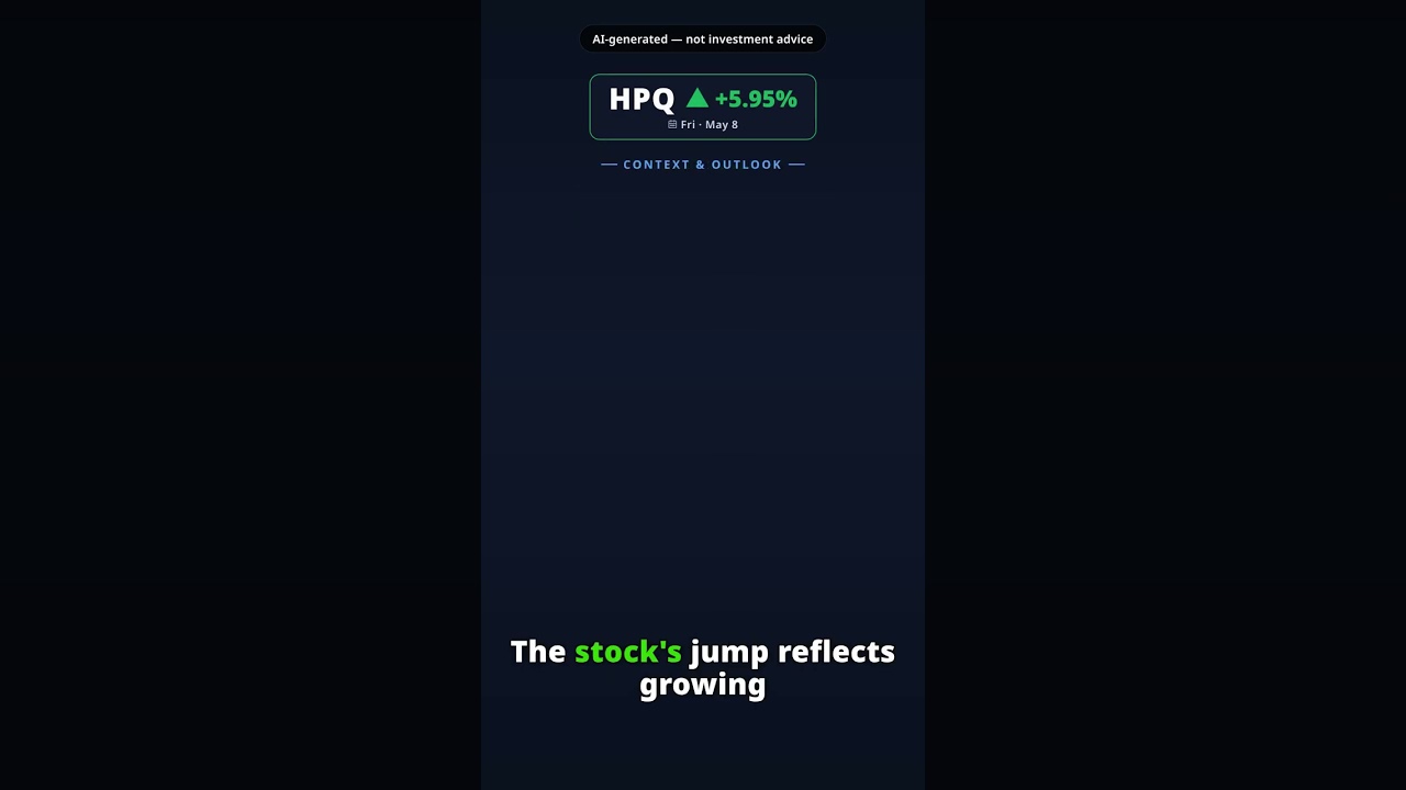 HPQ gains 5.95% on 2026-05-08 — AI explainer