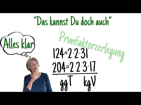 Primfaktorzerlegung kgV und ggT gar nicht so schwierig