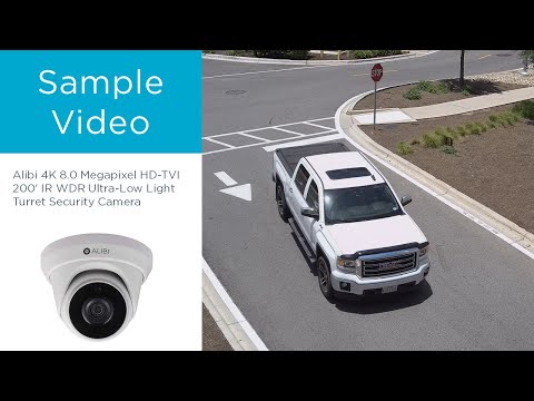Alibi 4K 8.0 Megapixel HD-TVI 200' IR WDR Ultra-Low Light Turret Security Camera