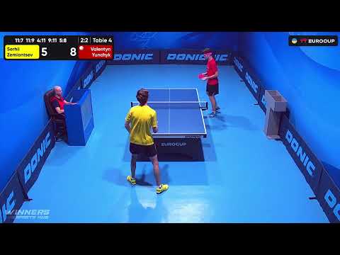 18:50 Serhii Zemiantsev  - Valentyn Yunchyk 18.09.2023 TT Euro.Cup Ukraine Star. TABLE 4