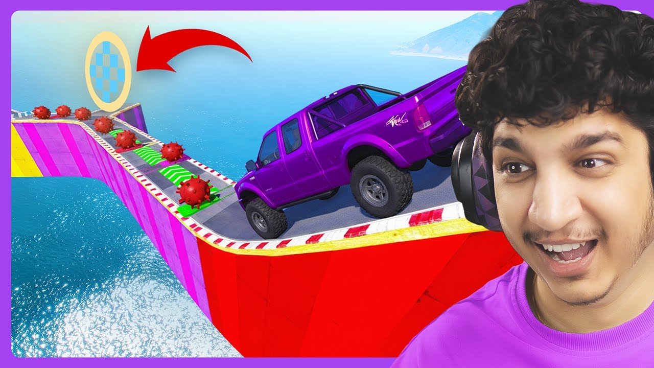 Insane GTA 5 car parkour races | Potato