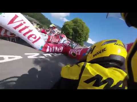 GoPro: Tour De France 2016 - Stage 7 - 1KM Banner Crashes on Adam Yates