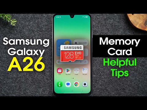 Samsung Galaxy A26 How to Install a Memory Card
