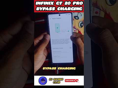 Bypass Charging Feature In Infinix GT 20 Pro 5G 😃 #shorts