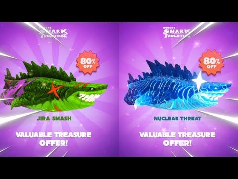 GOT JIRA SMASH AND NUCLEAR THREAT SKIN 80% OFF (JAWSOME DISCOUNT) - Hungry Shark Evolution