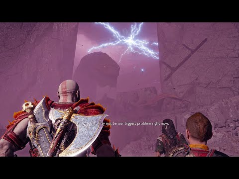 Thor sends The World Serpent Back in time Scene - God Of War Ragnarok [4K 60FPS HDR]