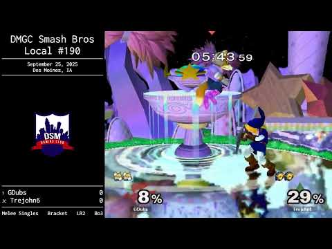 GDubs ⟮Fox⟯ vs Trejohn6 ⟮Link⟯ – DMGC 190 Melee Singles LR2