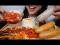 CHEESE SAUSAGE WITH KIMCHI RICE ASMR EATING SOUNDS LIGHT WHISPERS SAS ASMR