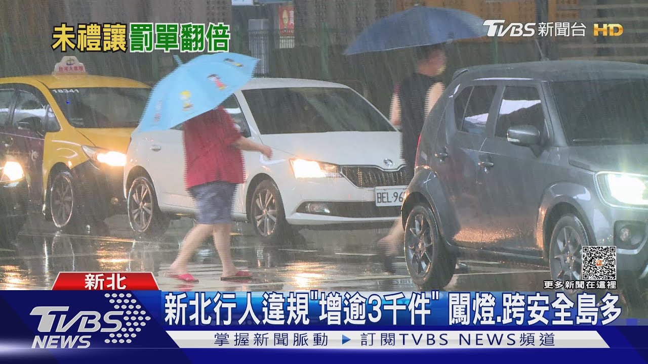 「不停讓加行人違規議題熱」　雙北1到5月增2萬件