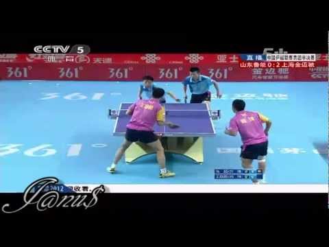 2012/13 China Super League: Wang Liqin / Shang Kun - Zhang Chao / Fang Bo [Full Match/Short form]