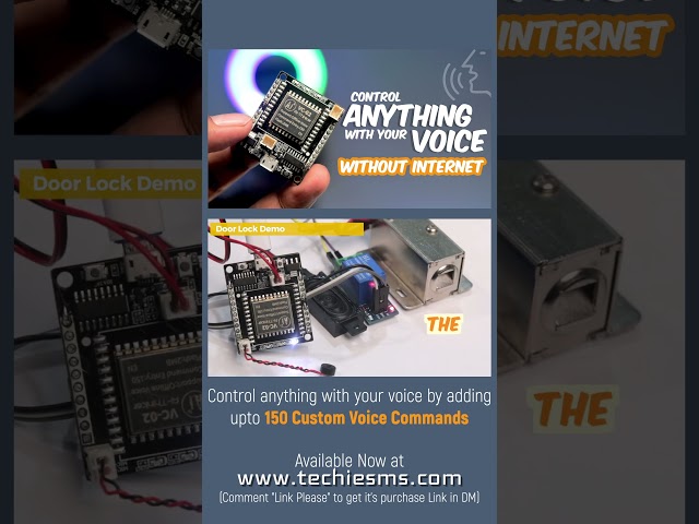 Vídeo relacionado con Oxtxuzdm Módulo avanzado de reconocimiento de voces sin conexión con algoritmo local de IA para dispositivos IoT, interfaces PCB de baja potencia, control de voz de IA local. Chip de control de voz