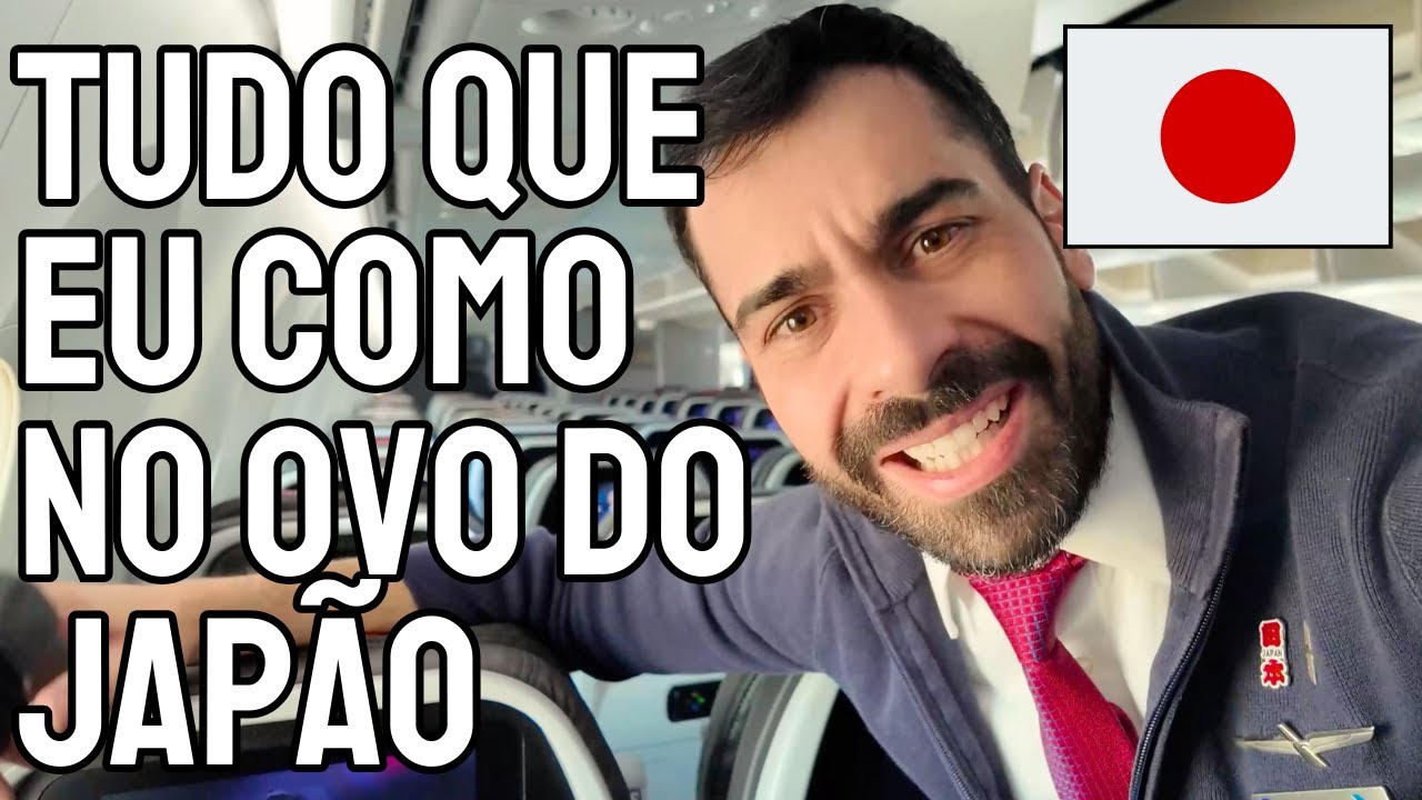 MUITA COMIDA! O que eu como no voo de 14 horas e quando chego no Japão?