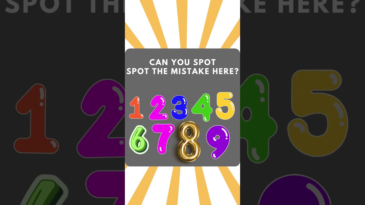 Can You Spot spot the mistake in 10 seconds? #shorts