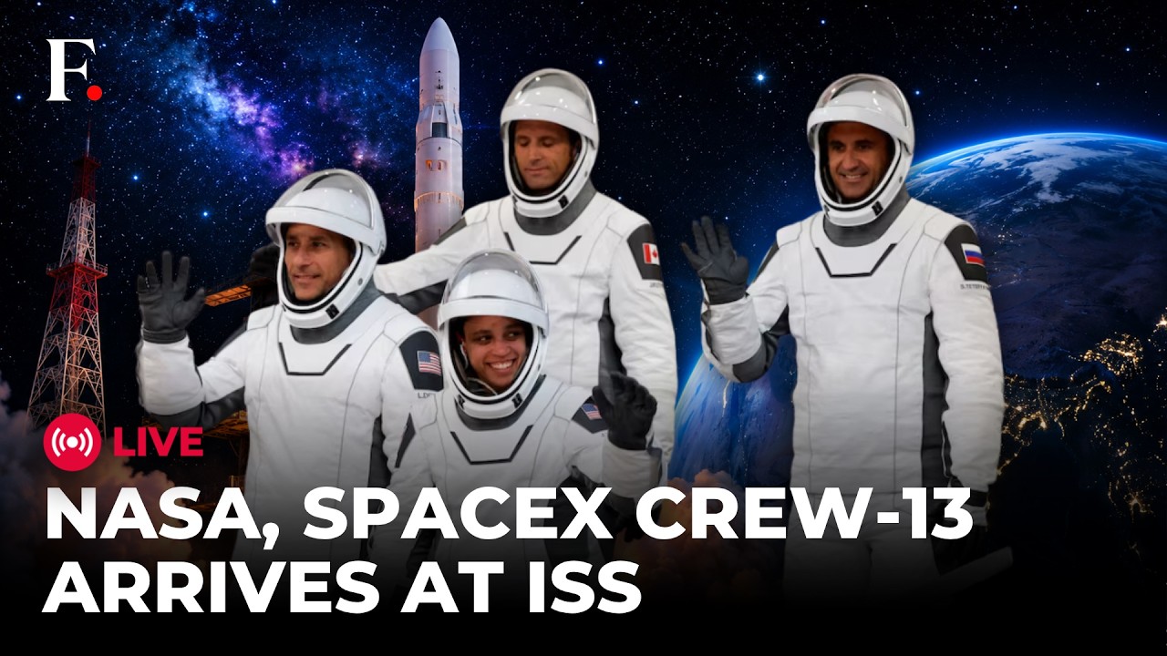 NASA SPACEX LIVE: Crew-13 Arrives at ISS | Docking, Hatch Opening & Welcome