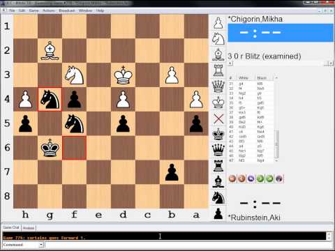 Key Moments in Chess History #187: Chigorin v Rubinstein, Karlsbad 1907, Rd 19