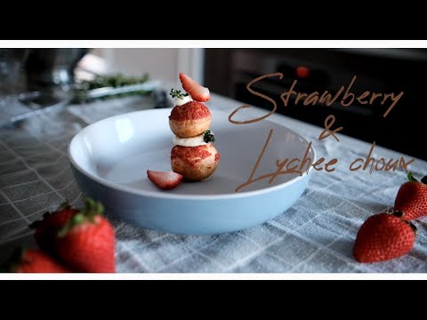Perfect Strawberry and Lychee Choux
