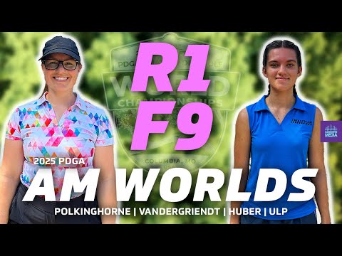 2025 PDGA Amateur World Championships | R1F9 | Polkinghorne, Vandergriendt, Huber, Ulp | FA1