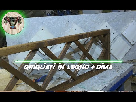 Grigliato in legno + dima per realizzazione in serie- Alfre fai da te
