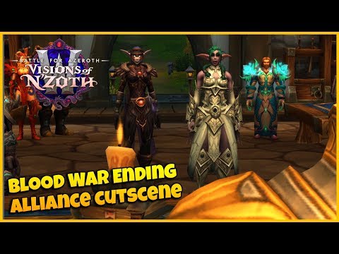 Blood War Ending Alliance Cutscene (SPOILERS) |  Patch 8.3 Rise of N'zoth