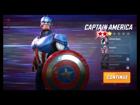 [*/\*] Marvel Strike Force - Unlocking Hero Captain America