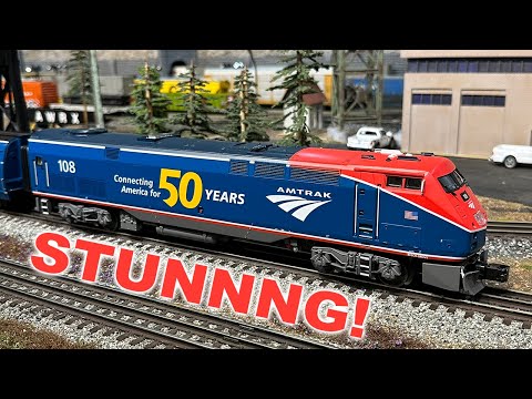 This Stunning New Amtrak 50th Anniversary Train is an Atlas O Gauge Masterpiece!