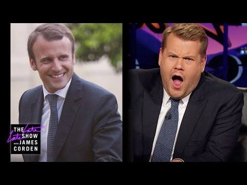 ジェームズ・コーデンはフランスのエマニュエル・マクロンに注目している (James Corden Has Eyes for France's Emmanuel Macron)