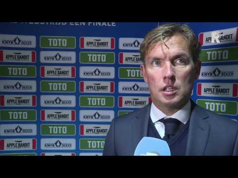 Alex Pastoor na de bekerstunt van zijn Sparta