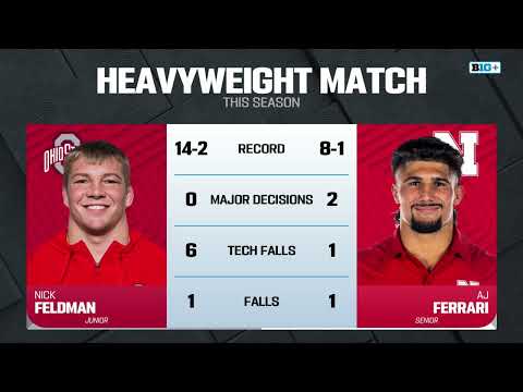 HWT - Ohio State’s Nick Feldman vs. Nebraska’s AJ Ferrari | Big Ten Wrestling