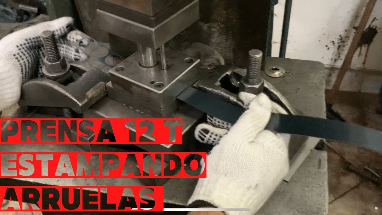 Prensa excêntrica 12 toneladas estampando material de aço temperado