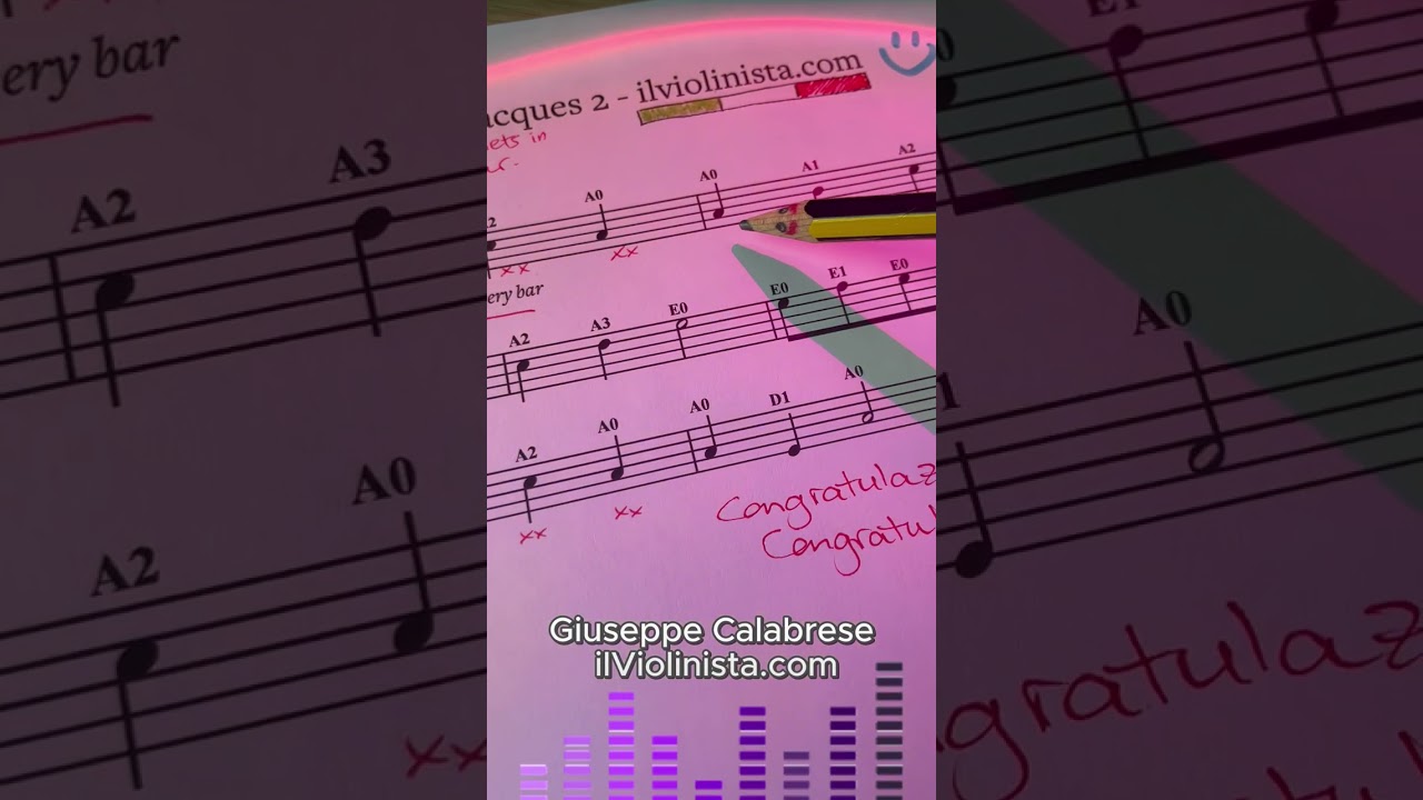 Frère Jacques Violin 🎻 Violin Adult Lesson Online for Adults  #violin #violinist #violintune