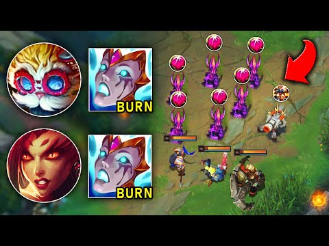 WE FOUND THE MOST UNGANKABLE LANE IN EXISTENCE (PLANTS AND TURRETS) - League of Legends